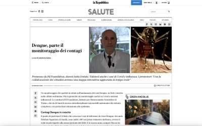 Dengue, parte il monitoraggio dei contagi